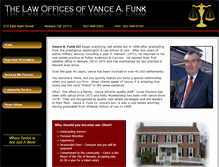 Tablet Screenshot of funklawoffices.com